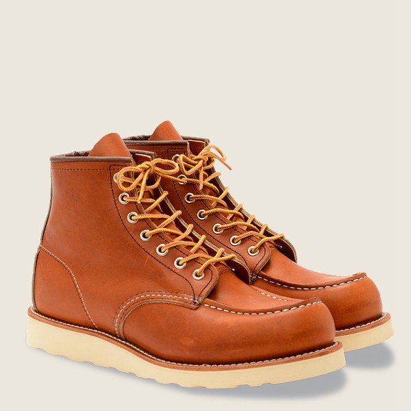 Botas Red Wing Heritage Hombre Marrom - Classic Moc – 6-Inch Legacy Cuero - 789-WCMBQL